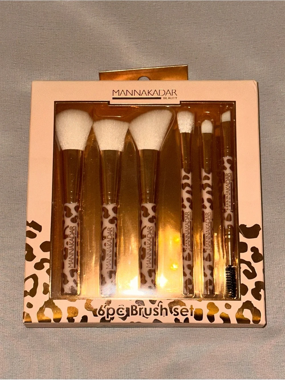 Makeup Brush Set by Manna Kadar - 6 Piece Set